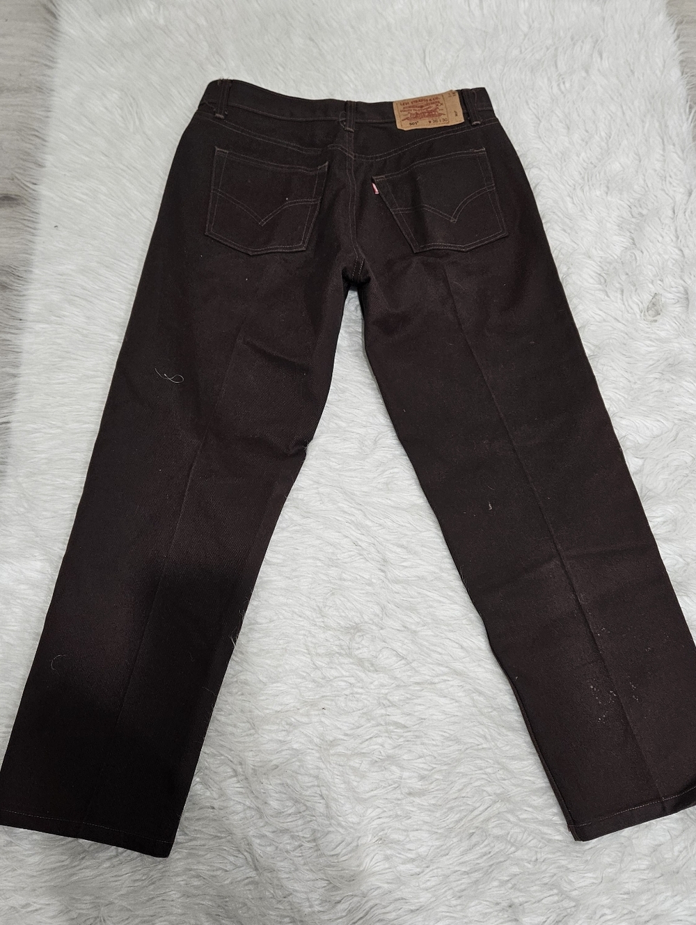 Vintage Levi's Brown Straight Leg Jeans Made In Usa